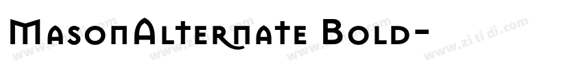 MasonAlternate Bold字体转换